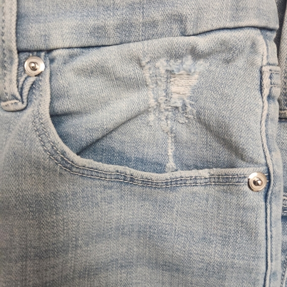 GOOD AMERICAN Good Waist Crop Light Blue Inseam Jeans Sz 8/29. New Witho… - Picture 7 of 9
